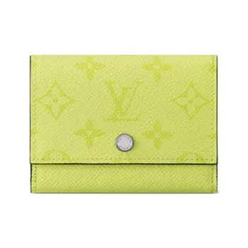 LOUIS VUITTON Victor Cow Leather Wallet Women's Lemon