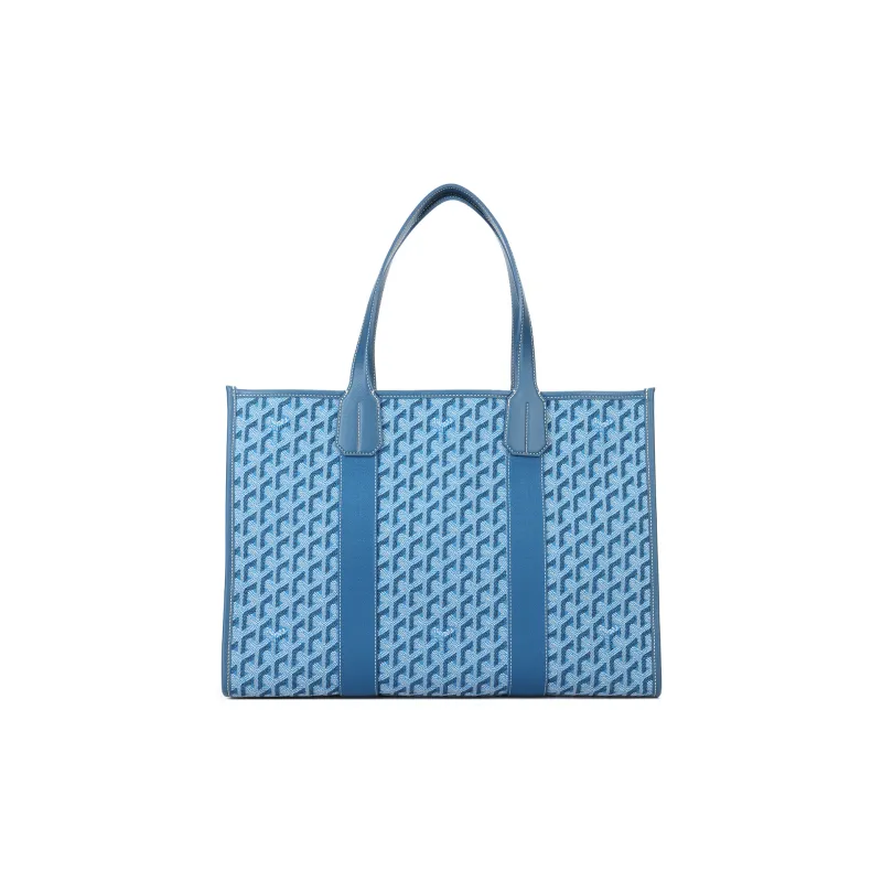 GOYARD Villette Calfskin Tote Bag, Shopping Bag, Shoulder Bag, Handbag Medium Size Unisex Ocean Blue-2