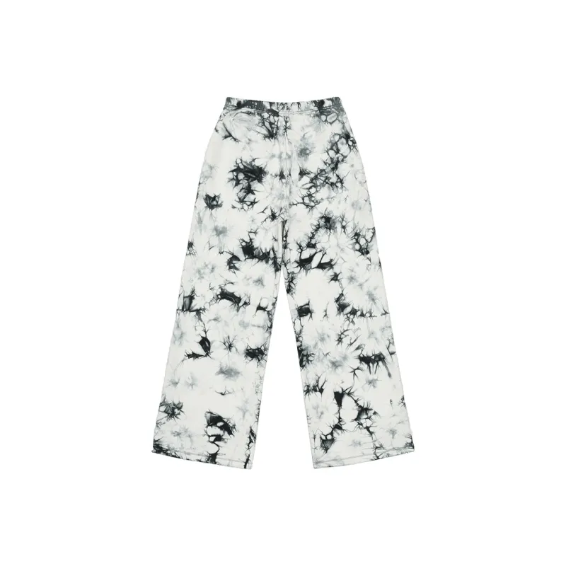 SMFK Casual Pants Unisex Phantom Black White Tie Dye-1