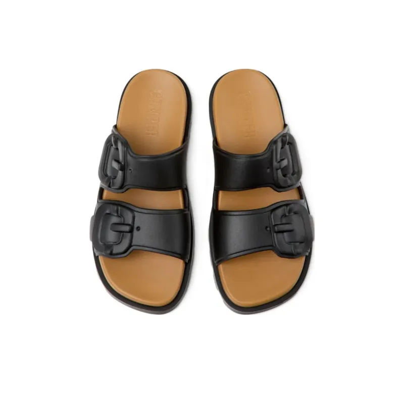 CAMPER EVA Slip Resistant Abrasion Resistant Slide Slippers Women's Black-3