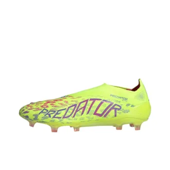 Adidas PREDATOR ELITE FG Rubber Long Studs Anti Slip Wear Resistant Soccer Shoes Unisex Yellow