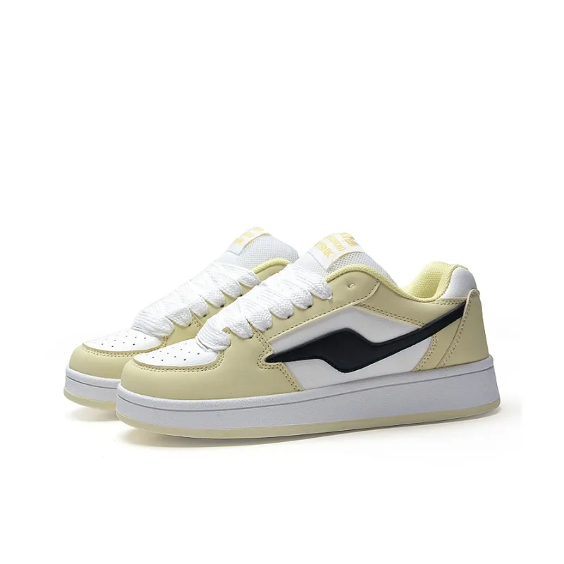 Komanic Design Driven Niche Puffy Shoes Ins Slip Resistant Shock Absorbers Low Top White Sneakers Women's-1