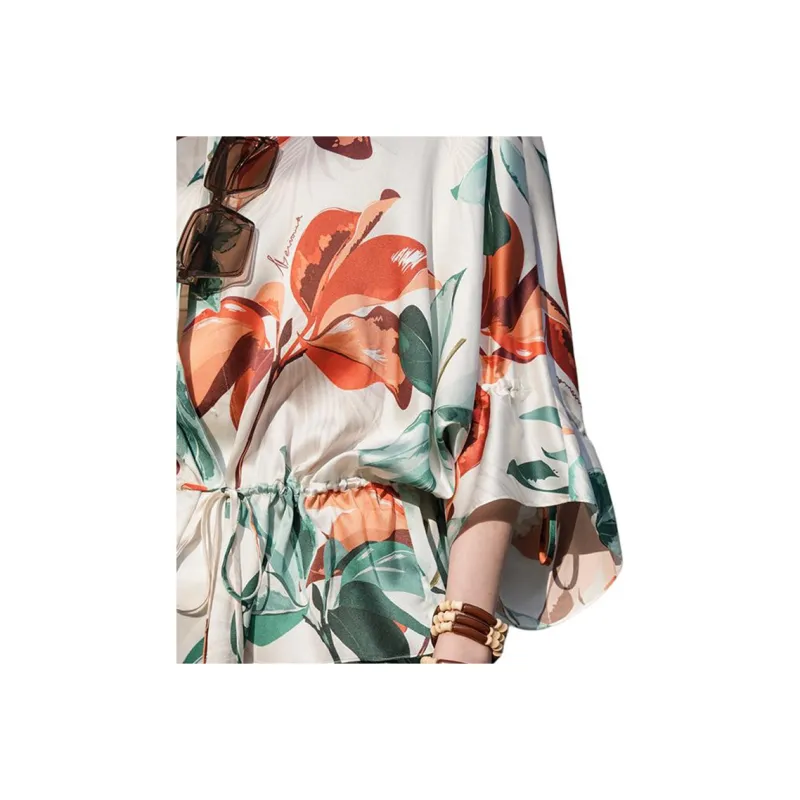 BESIONIA SS25 Shirt Women's Green Pattern-5