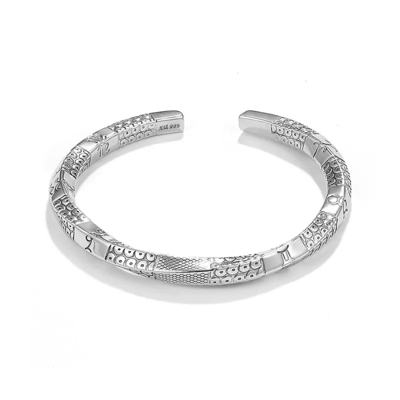 Golden Kite S999 Fine Silver Sterling Silver Bracelets Unisex-0