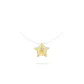 Sparkling Yellow Diamond Stars Collarbone Necklace (Adjustable)