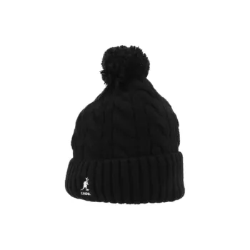 KANGOL Acrylic, Polyester, Wool, Elastane Beanies Unisex Black