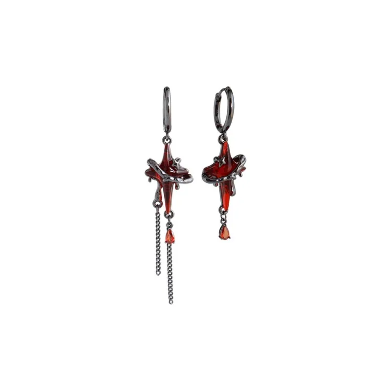 KING OF BLING Alloy, Zircon, Resin Earrings Unisex-0