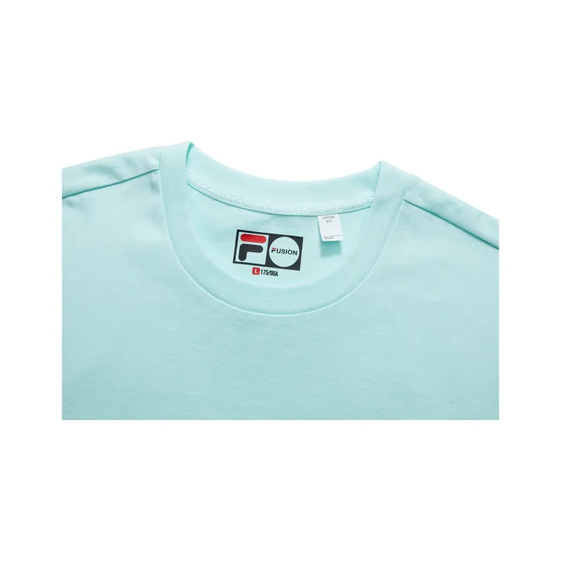 FILA FUSION FOB Series T Shirt Unisex Ice Pink Green-2