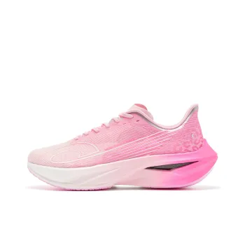 QIAODAN Cushioned Slip Resistant Abrasion Resistant Low Top Casual Running Shoes Men's Pink