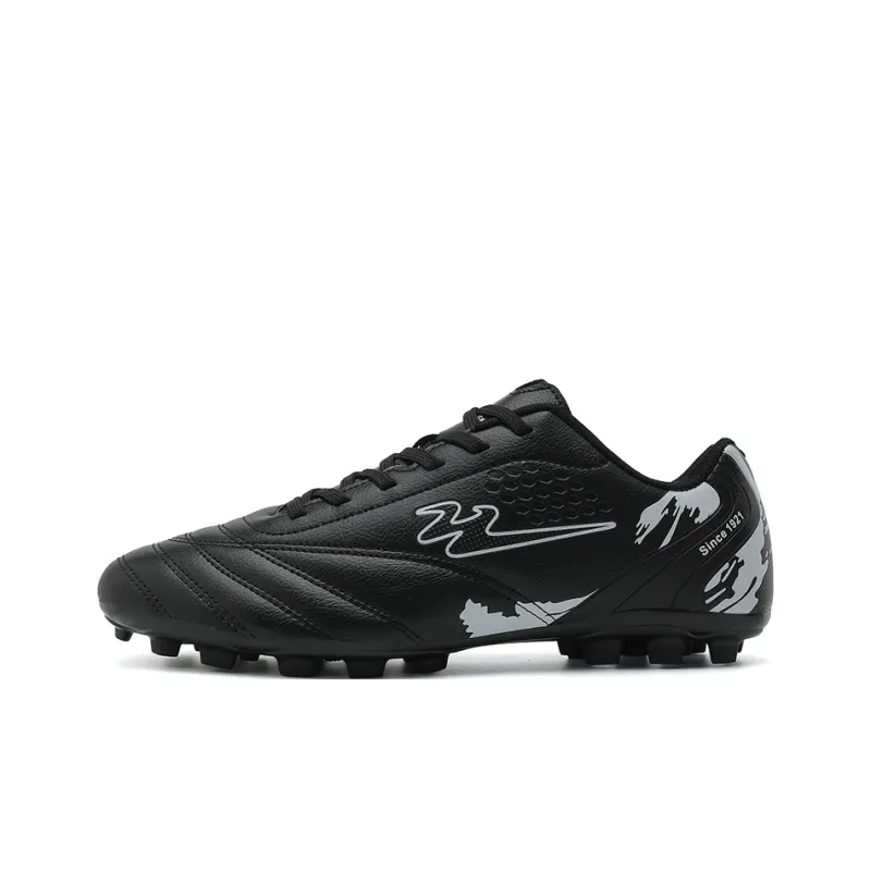 Binary FG Firm Ground Cushioning Abrasion Resistant Lightweight Slip Resistant Soccer Shoes Unisex Black-0