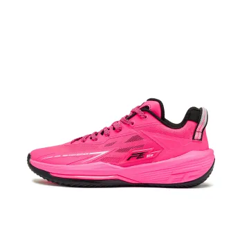 QIAODAN TEAM Coverage Grip Lightweight Breathable Low Top Basketball Shoes Women's Pink Black