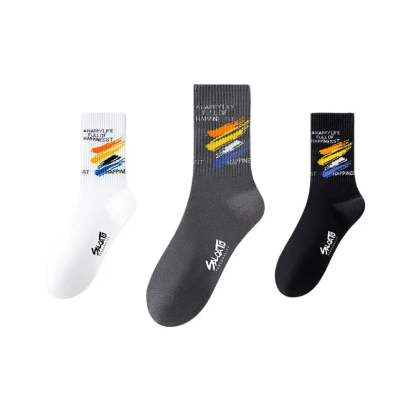 Cotton Gene Mid Calf Socks Men's 3 Pack-0