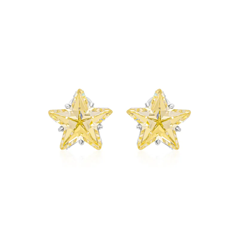 GEMOLA Synthetic Cubic Zirconia Stud Earrings Women's-2