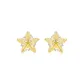 Sparkling Yellow Diamond Stud Earrings