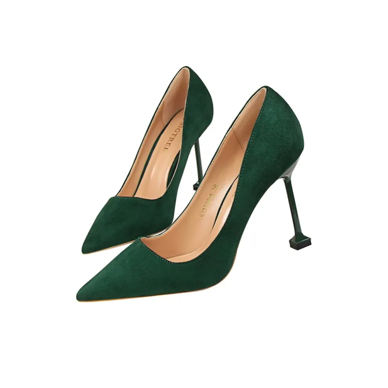 QITUMAUL Slim Heel High Heels Women's-13