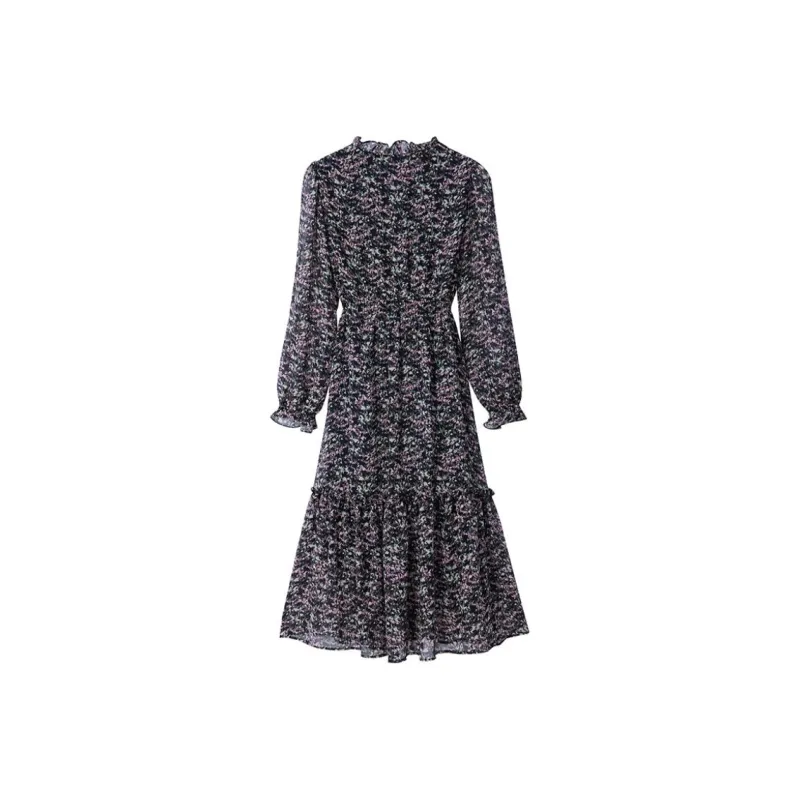 NINE WEST Long Sleeved Dresses Women's Floral-1