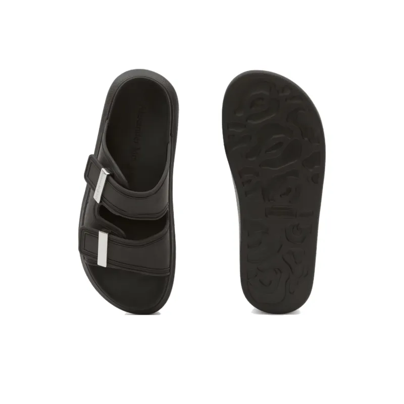 Alexander McQueen Hybrid Slip Resistant Slide Slippers Men's Black-4
