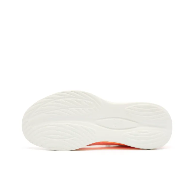 QIAODAN Cushioned Slip Resistant Abrasion Resistant Low Top Casual Running Shoes Men's Beige Orange-4