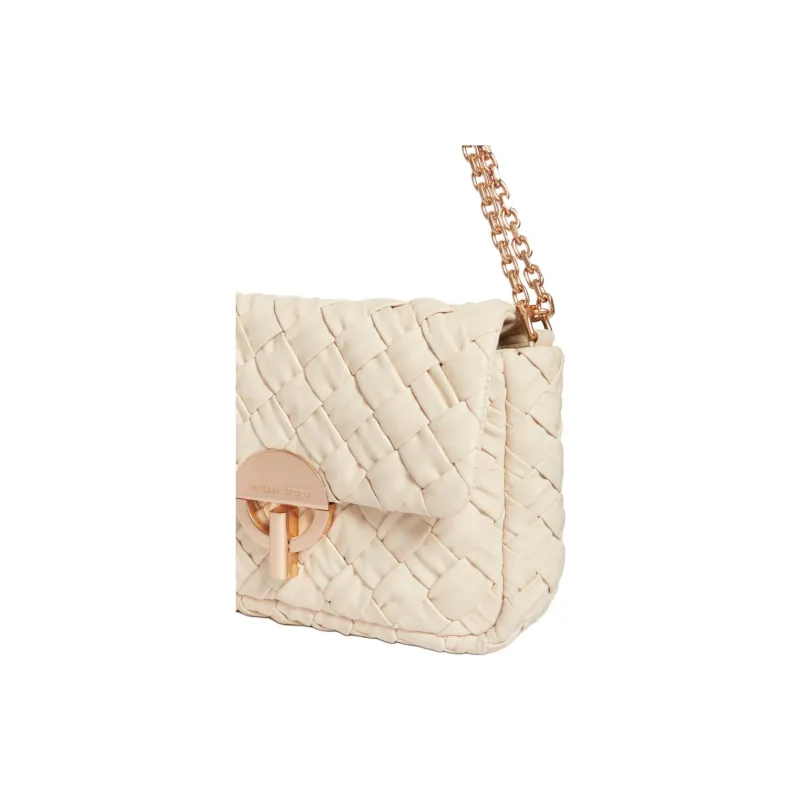 Vanessa Bruno Lambskin Crossbody Bag, Shoulder Bag Medium Size Women's Ivory-3