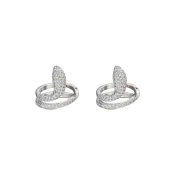 KING OF BLING Alloy With Zircon Clip On Earrings Unisex