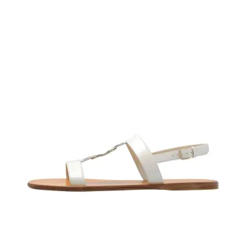 FERRAGAMO Vida One Strap Sandals Women's White