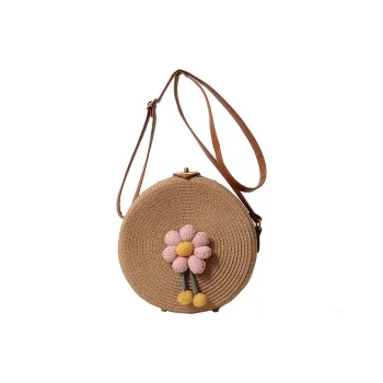 Debecca Straw Woven Crossbody Bag Regular Women's Multicolor