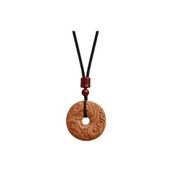 Red All Year Round Peachwood Necklaces Unisex