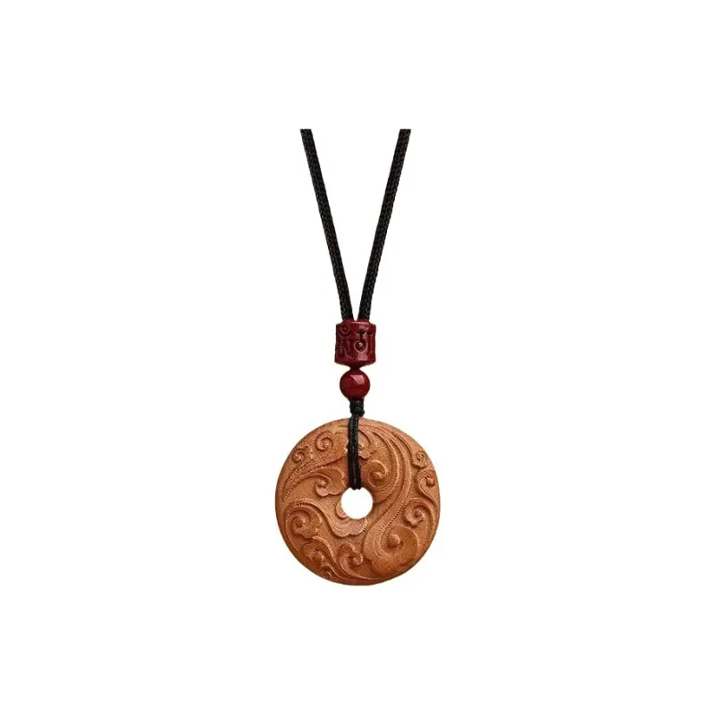 Red All Year Round Peachwood Necklaces Unisex-0