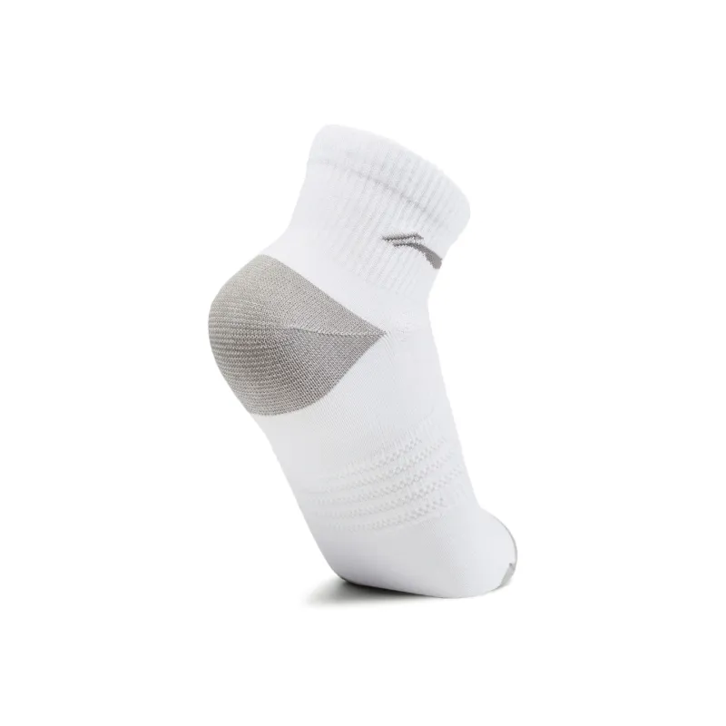 LiNing Sports Life Collection Ankle Socks Unisex 3 Pack White-3