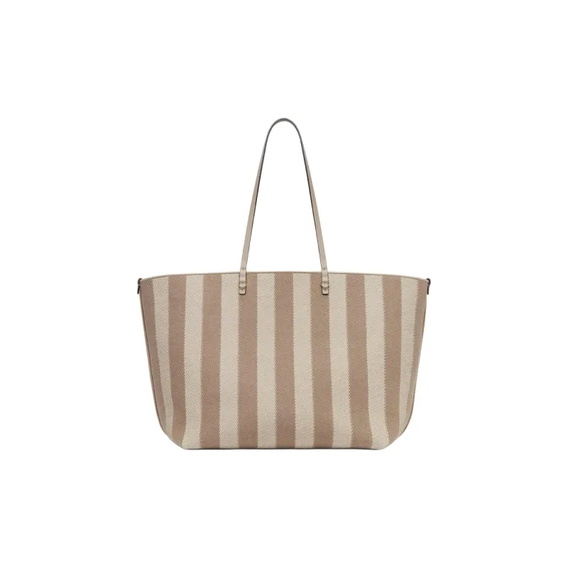 FENDI Jacquard Fabric Tote Bag, Shopping Bag, Handbag, Shoulder Bag Tubas Women's Gray-0