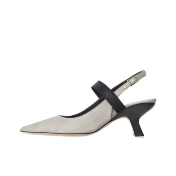 Vic Matie Chunky Heel High Heels 5cm Women's Light Gray
