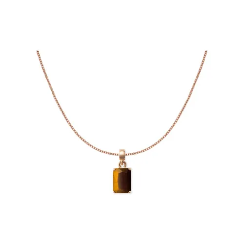 Daniel Wellington CHARMS Whisper Tiger's Eye Stone Necklaces Unisex