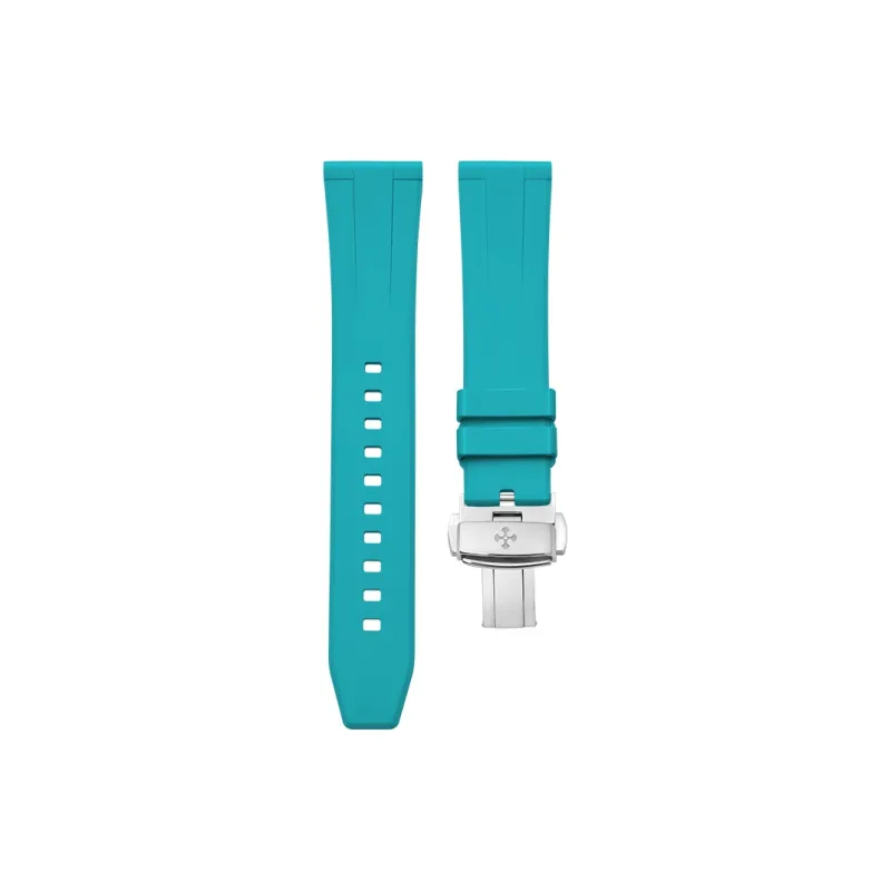 VAGENARI Watch Bands High-End Fluoroelastomer Flat Head All Sizes 18 19 20 21 22 23 24mm Unisex-34