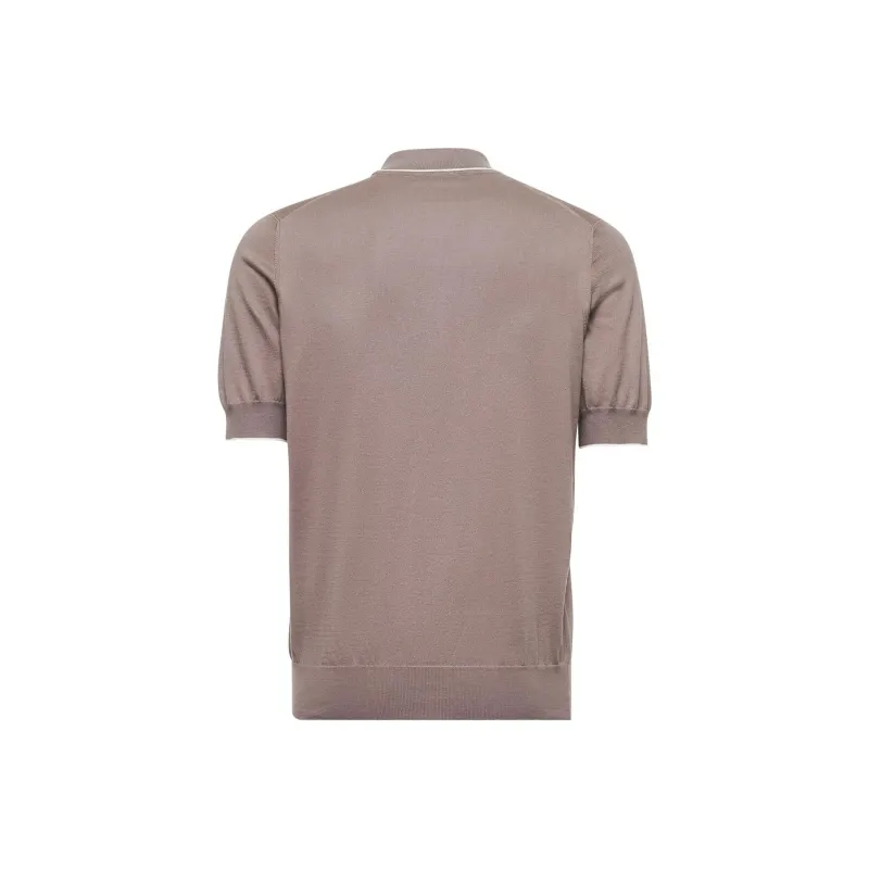 Brunello Cucinelli Short Sleeved Regular Fit Polo Shirt-1