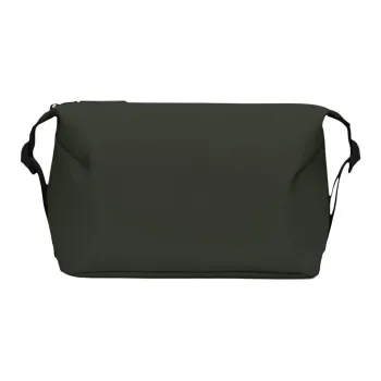 Rains Polyester Toiletry Bag Unisex Khaki Green
