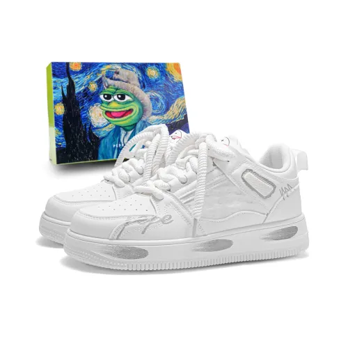 Pepe The Frog Low Top Skateboard Shoes Unisex