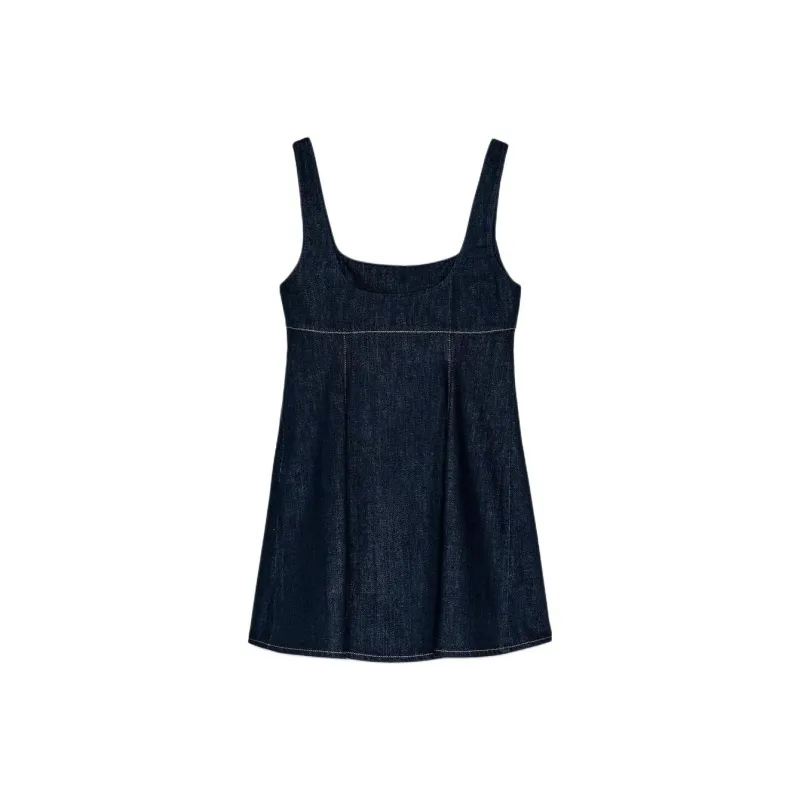 ZARA Trf Slip Dresses Women's Deep Indigo Cyan-1