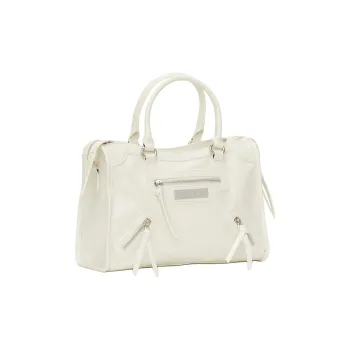 BONSAI STUDIO Microfiber Crossbody One Shoulder Handbag Regular Women's White