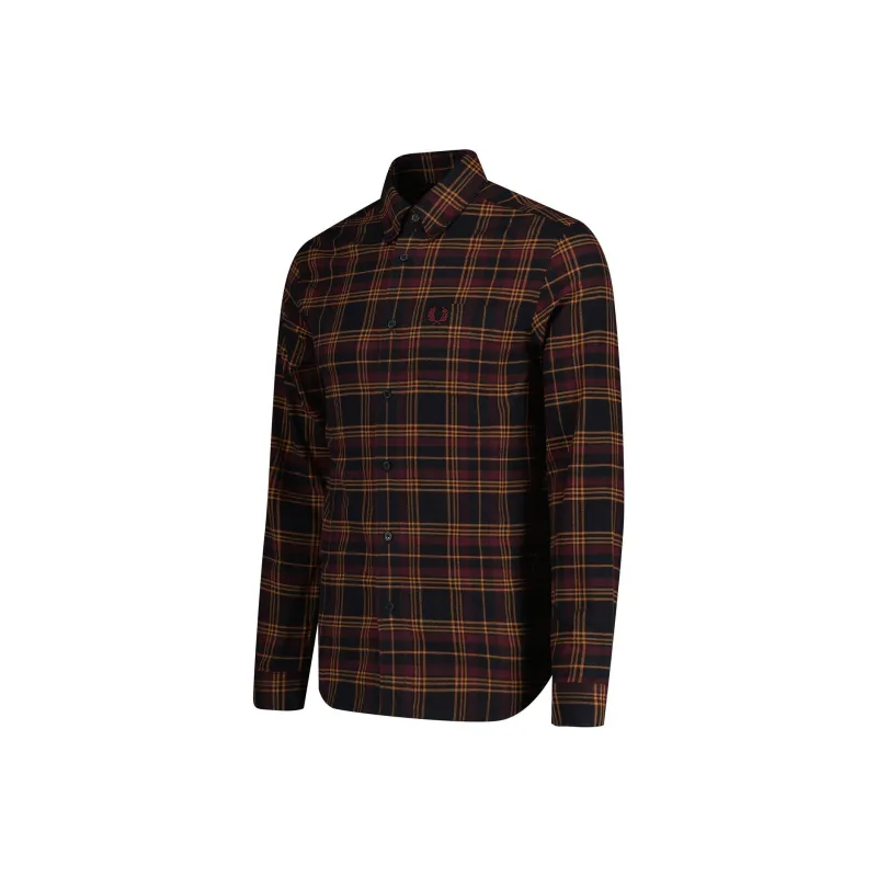 FRED PERRY Shirt Men's Ox Blood-2