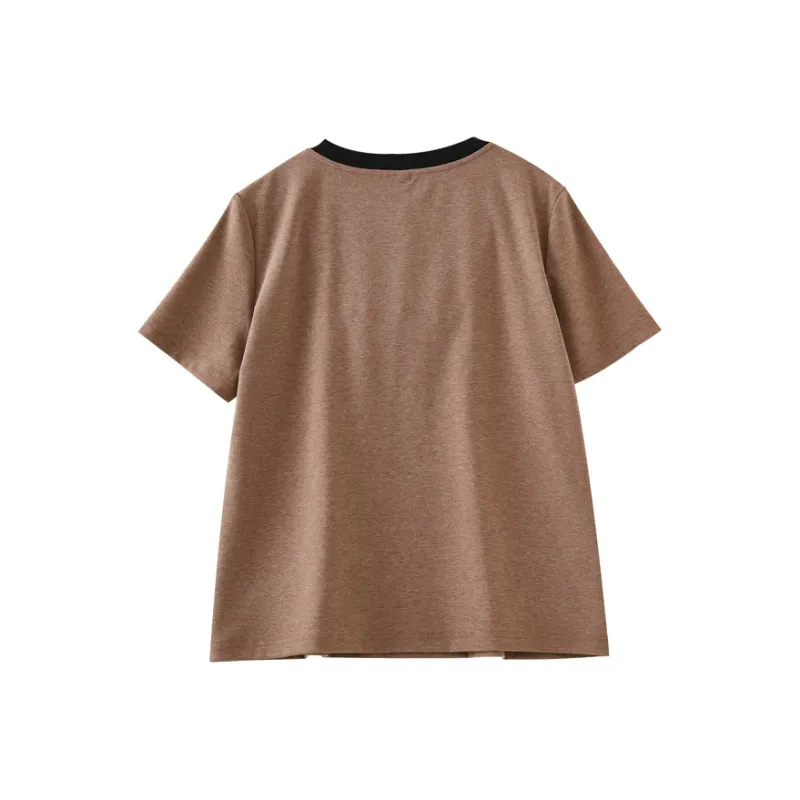 OUNIXUE T-Shirts Women's Terracotta-1