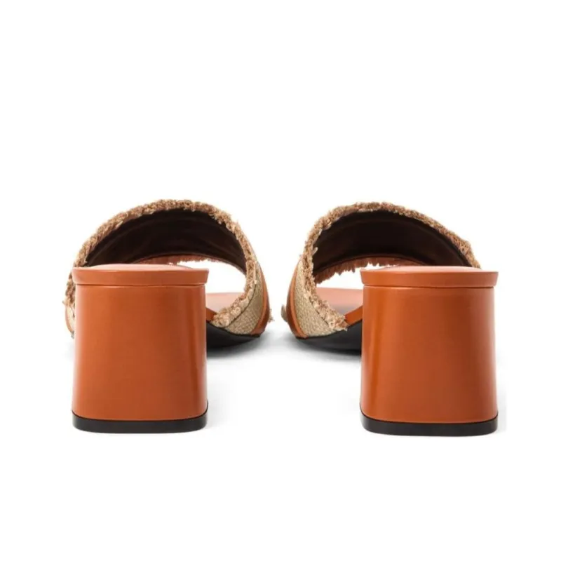 VERSACE Medusa Slip Resistant Slide Slippers Women's Brown-3
