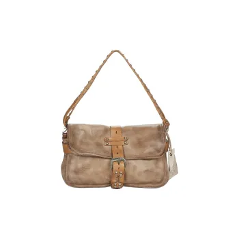 AirStep Cow Leather Handbag, Shoulder Bag Women's Light Umber