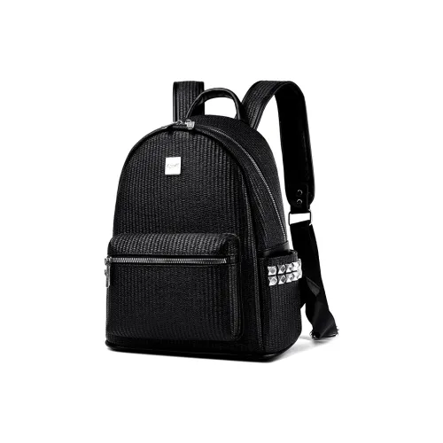 BLAKE FLEETO PU Backpack Unisex Night Black