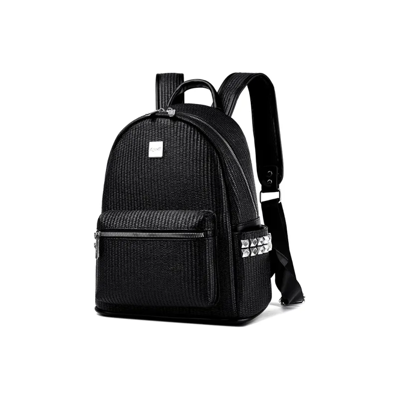 BLAKE FLEETO PU Backpack Unisex Night Black-0