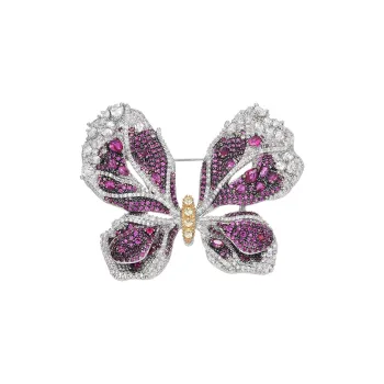 Marco Bizzarri Alloy Brand Niche Jewelry Versatile Fashion Floral Cardigan Coat Apparel Pin Accessories Women's