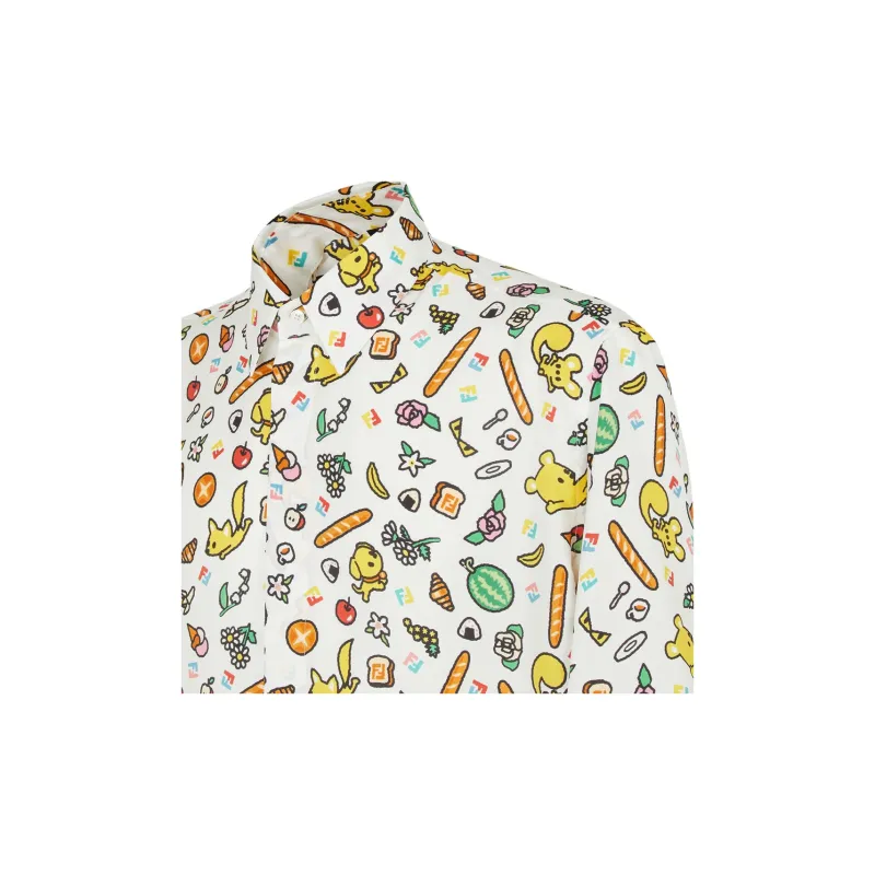 FENDI SS25 Silvia And The Baguette Capsule Collection Shirt Men's Multicolor-3