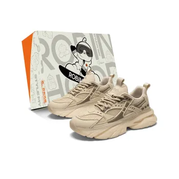 ROBINHOOD Cushioning Anti Slip Wear Resistant Breathable Height Increasing Low Top Chunky Sneakers Men's Box