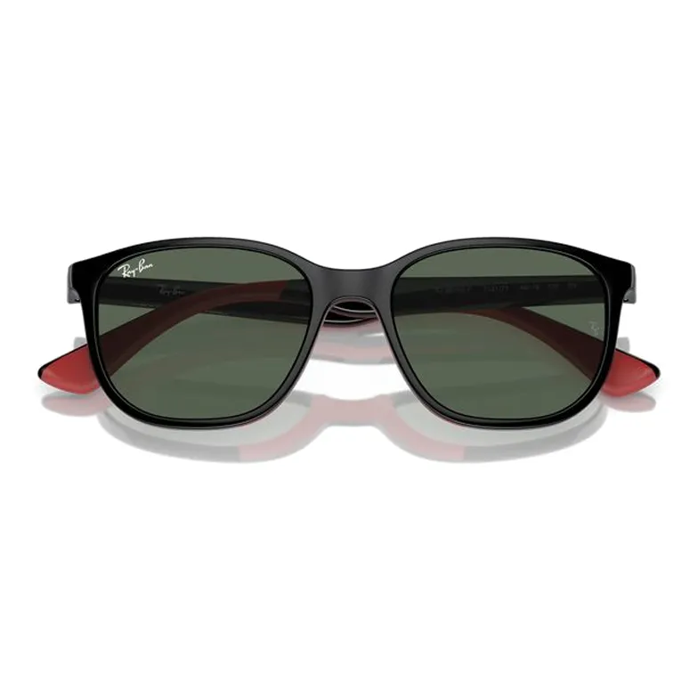 RayBan Injection Molded Square Sunglasses Kids' Black Red-2