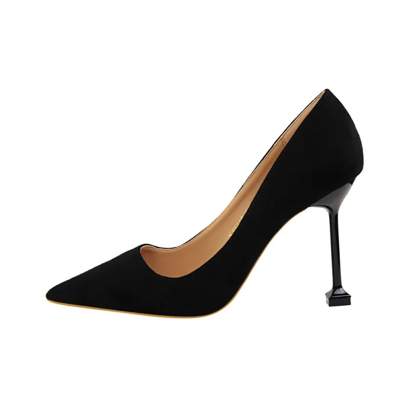 QITUMAUL Slim Heel High Heels Women's-0