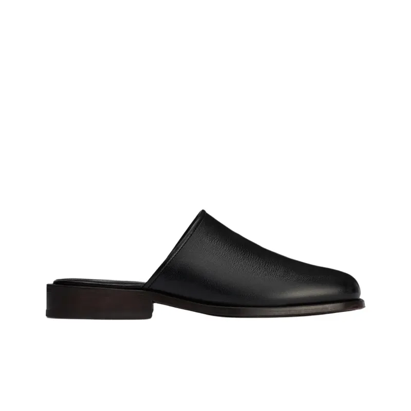 Lemaire Square toe Leather Mules-1